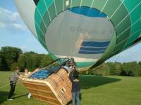 Vorbereitung der Ballonfahrt